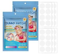 48 Pcs UV Stickers for Sunscreen Reapply,Waterproof UV Sun Stickers Sunscreen,Sunscreen Stickers Reapply Reminder for Kids and Adults