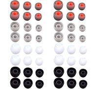 48 Pi¿¿ces Bouchons d'oreille de Remplacement en Silicone, Coussinets d'oreille pour Casque, Compatibles avec la Plupart des ?couteurs Intra-Auriculaires, 4 Couleurs, 3 Tailles (11/12/13 mm)