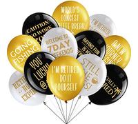 48 Pièces 12 Pouces Décoration de Ballons de Retraite Fournitures Joyeuse Retraite Ballons de Retraite en Latex Amusants pour Décorations de Retraite Intérieures Extérieures