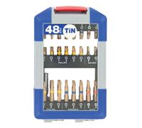 48 pièces -47 embouts torsion revêtus TiN bagués + 1 porte-embout magnétique TIVOLY - 11521572006