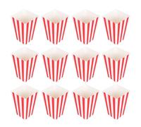 48 Pièces Boîtes à Popcorn Colorées en Papier, Sachets Snacks | Soirée Cinéma et Fête, Forme Particulière, Rangement de Petits Présents