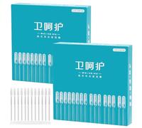 48 Pièces Cure Oreilles Adhésifs, Outil de Nettoyage d'oreilles Auto Adhésif, Cotons Tiges Adhésifs, Nettoyeur de Conduits Auditifs Adhésif, Outil Réutilisable pour Retirer le Cérumen