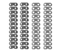 48 pièces de 3/8" de boucle de chaîne préréglée for tronçonneuse, joint de chaîne for l'assemblage de pièces de rechange de tronçonneuse
