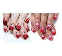 48 Pièces De Styles Français À Paillettes En Forme De Cœur Pour Ongles Artificiels Accessoires Pour Une Touche De Romantisme Lors D'occasions Spéciales Valentin Nail Art