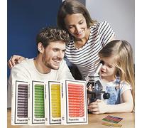 48 pièces Diapositives préparées au Microscope pour Enfants, Microscope préparées avec Spécimens, Ensemble de Lames de Microscope Préparées Insectes Plantes Fleurs Échantillon Spécimen Biologique
