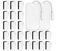 48 Pièces électrodes de Rechange TENS 50x100mm Electrodes pour Electrostimulateur Réutilisables pour Soulager les Douleurs Musculaires, Dorsales et Articulaires Compatible avec la Plupart des TENS