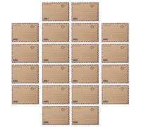 48 Pièces Enveloppes Rétro en Papier Kraft pour Correspondance | Bord Long Ouvert, Centres Lignés, Style Rustique Vintage, pour Courrier Professionnel et Occasions D’offrande