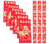 48 Pièces Enveloppes Rouges du Nouvel An Chinois 2026, Pliées