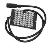 48 Pièces Panneau Lumineux LED IR, Lumière Auxiliaire de Vision Nocturne à Détection Automatique 940nm LED Lumière de Module de Carte Infrarouge IR pour Caméra de Sécurité CCTV
