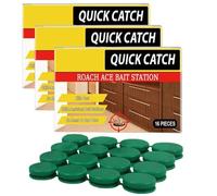 48 Pièces Piège à Cafard, Piege Cafard,Cockroach Trap Bait Station for Cockroaches Suitable for Indoor and Outdoor Use