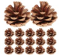 48 Pièces Pommes de Pin Naturelles 8cm pour Décoration de Noël