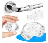 48 Pièces Porte en Silicone Anti-Poignée Protection Poignee Porte, Protège Poignée Porte Transparents, Protège Porte avec une ouverture de 18 mm de Mur et de Meubles de Fenêtre, Flexible et étirable