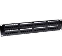 Intellinet Platine de brassage CAT5e, 48 ports, UTP, 2U - Tableau de connexions - CAT 5e - UTP - RJ-45 - noir - 2U - 19" Noir G