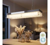 48 Watt LED Cristal Lampe Suspendue Télécommande Plafonnier Spot Grand Lumière