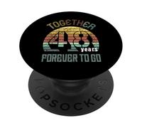 48 Wedding Anniversary for Couple Best 48th Year of Marriage PopSockets PopGrip Adhésif