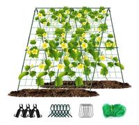 48 x 48 Pouces Treillis de, Support de Plantes pour, Tuteurs pour Plantes grimpantes, Support de Plantes pour Plantes utiles, Grille à Cadre en A pour légumes, Grille d'escalade de