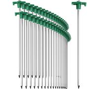 48 X Steel Tent Pegs - Long And Durable Stakes With Plastic Frame For Camping 250 X 7 Mm