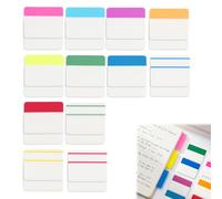 480 Autocollants Index Repositionnables de 5 x 4 cm, 12 Styles Différents, Marqueurs Adhésifs pour Documents, Livres, Cahiers et Notes, Idéal pour l’Organisation et la Lecture Efficace