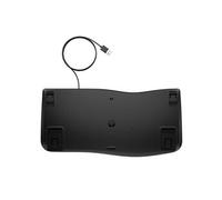 480 Comfort - Clavier - Agencement à 3 zones, multi-appareils, 23 touches programmables - full size - USB - AZERTY - Belge - noir
