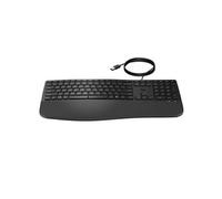 HP Clavier 480 CFT WD KBD – AZERTY, USB filaire, taille réelle, 23 touches programmables, noir