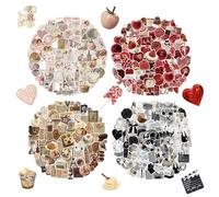 480 PCS Vintage Ästhetische Sticker pour Scrapbooks, Laptops, Bouteilles d'eau, Skateboards, Cahiers, Téléphones, Kindle, Stickers vinyles mignons pour enfants, ados, adultes, filles
