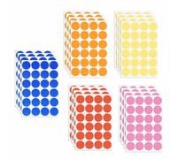 480 Pièces Gommettes Autocollantes Rondes 30mm Couleur Codage Étiquettes Auto-Adhésifs de Points pour Le Bureau Calendriers Marquage