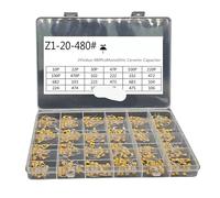480pcs Monolithic Ceramic Capacitor 10pF~10uF,ceramic capacitor Assorted Kit NWPNLXEA