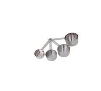 Lot de 4 mesures inox 60 80 125 250 ml