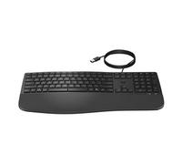 485 Comfort - Clavier - multi-appareils, 23 touches programmables, disposition à 3 zones - full size - USB - QWERTY - Anglais international - noir