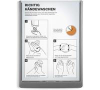 486737 Click Sign Plaque De Porte Et De Signalisation Avec Cadre Profilé Plastique Coloris Gris Graphite Format A4 Portrait 210 X 297 Mm