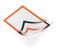 [4872-09] DURABLE Sachet 2 Cadres D'affichage DURAFRAME® A4 Dos Adhésif Orange