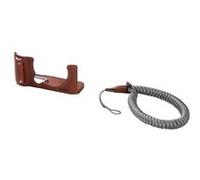 4880 Camera Leather Half Case Kit for FUJIFILM X-M5 (Brown)