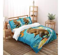 48863061-36c0-4bb5-b476-25a55c1f6fe0Literie Housses De Couette Ensemble Simple 3D Enfants 2 Pièces Facile 2 Taie D’Oreiller Super King(260x220cm) Fermeture Éclair pour