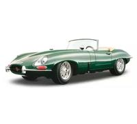 BBurago Voiture miniature Jaguar E-Type Cabriolet 1961 1:18 Argenté Enfants
