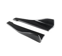 48cm Pare-Chocs Arrière Séparateur Tablier Spoiler Jupe Latérale Extension Kit Carrosserie Accessoires Voiture Universel pour A3 S3 Berline 2013-2020(Aspect Fibre de Carbone)