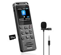 48GB 70H Dictaphone Enregistreur Vocal Numérique, Volorful 1,44" Écran Couleur Enregistreur Audio avec Microphone Externe/Activation Vocale, USB-C Enregistreur de Voix pour Réunions Entretiens Classe