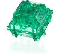 48gf Emerald Linear Mechanical Switch,5 Pin Keyboard Switch with PC Shank,Translucent PC Case,35pcs for DIY Gaming Keyboard