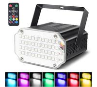 48LED Mini Stroboscope Telecommande Dj Jeux de Lumiere Pour Soiree Strobe Light, LED Couleur Lumière Stroboscopique Avec Télécommande Flash Disco Lights Stromboscope Soirée Projecteur Lumiere Soiree