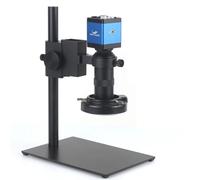 48MP 4K USB HDMI VGA Digital Video Monoculaire Microscope Camera Continus Zoom 180X C-Mount Soudure Téléphone Outils de Réparation (B Set)