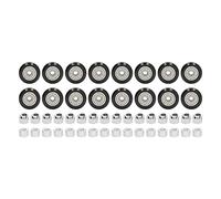 48PCS 3D Printer Pulley Wheel Set,Stable Low Friction POM Precise Steel Pulley Set for Printing Shop(Black Pulley) (Black Pulley)