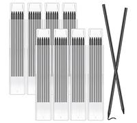 48Pcs Mine Crayon Chantier, 2.8mm Crayon de Chantier, Recharges pour Crayons de Charpentier Solides Remplacement, Recharges de Mines Imperméables à L'eau pour Le Travail du Bois Construction