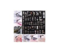 48pcs pieds-de-biche pour machine à coudre domestique fixés pour brother pour janome