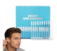 48pièces Outil de Retrait de Cérumen,Cotons-Tiges Adhésifs,Oreille Collant Réutilisable,Outils de Nettoyage des Oreilles Adaptés Adultes,Adolescents,pour la Maison,Voyages,Déplacements