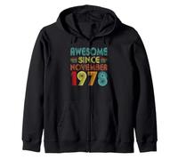 48th Birthday Idea Awesome Since November 1978 48 Years Old Sweat à Capuche