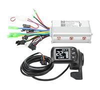 48V 60V 350W ContrôLeur sans Balais de Moteur de Vélo éLectrique Panneau LCD avec AccéLéRateur au Pouce Kit de Modification de Scooter éLectrique pour Accessoire de Remplacement de Vélo