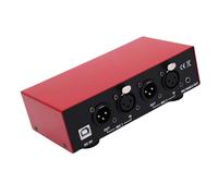 48V Alimentation fantôme, Puissance fantôme Portable Rechargeable avec 2 entrée 2 Sortie USB Anti-interférence Power Phantom Power pour 2 Microphone du condenseur