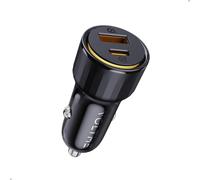 48W Car Cigarette Lighter Charger Black 12V/24V USB C Fast 2 in 1 USB C Cigarette Lighter Adapter Compatible with Phone, Tablet, Google Pixel, Samsung S22/S23