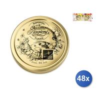 48X Bormioli Rocco 2 Bouchons Pour Pots Bormioli 86 Mm