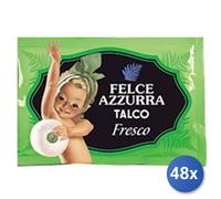 48X Ensemble De Talc Sachet 100 Gr. Felce Azzurra Fraîche