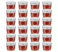 48x Pots à Confiture avec Couvercles Doré Verre 110 ml Bocaux Conserves vidaXL